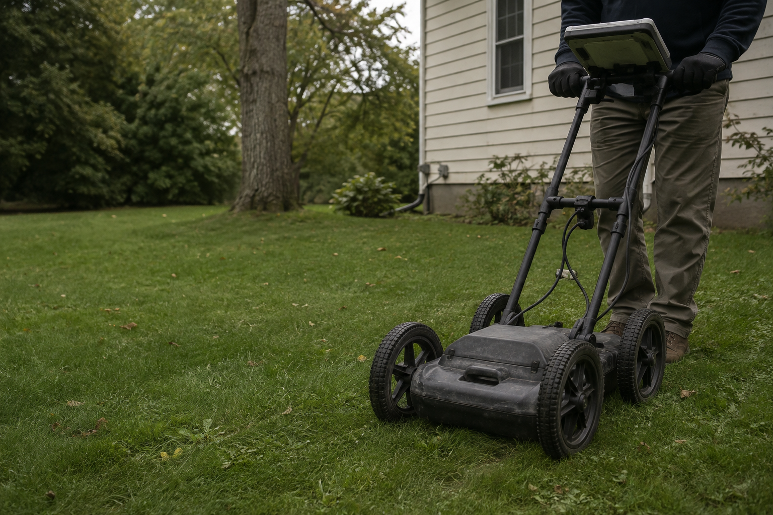 A generic illustrative property sweep using ground-scanning equipment